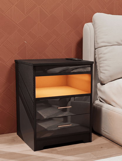 Nuit Forte™ Nightstand with Sliding Secret Compartment — The Hiding Place No One Sees.