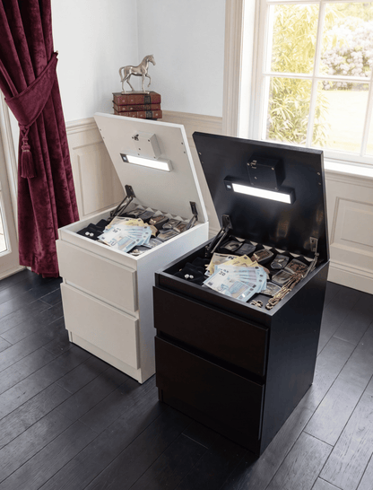 Nuit Forte™ Nightstand with Secret Compartment — Invisible. Secure. Always with you.