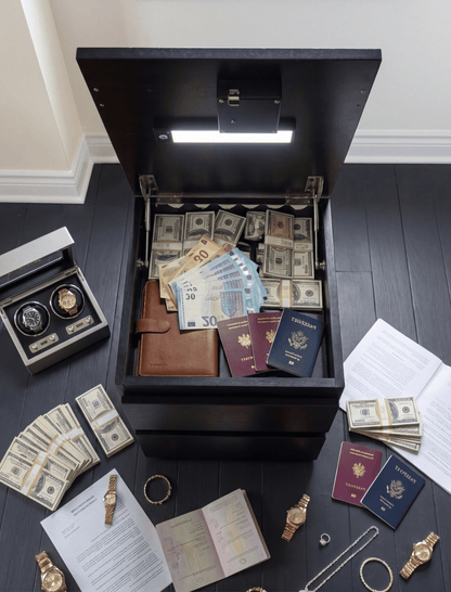 Nuit Forte™ Nightstand with Secret Compartment — Invisible. Secure. Always with you.