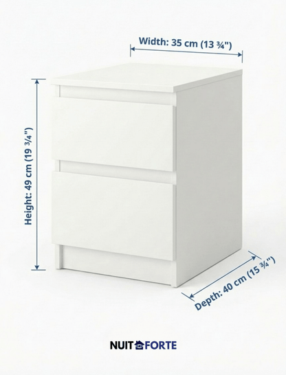 Nuit Forte™ Nightstand with Secret Compartment — Invisible. Secure. Always with you.